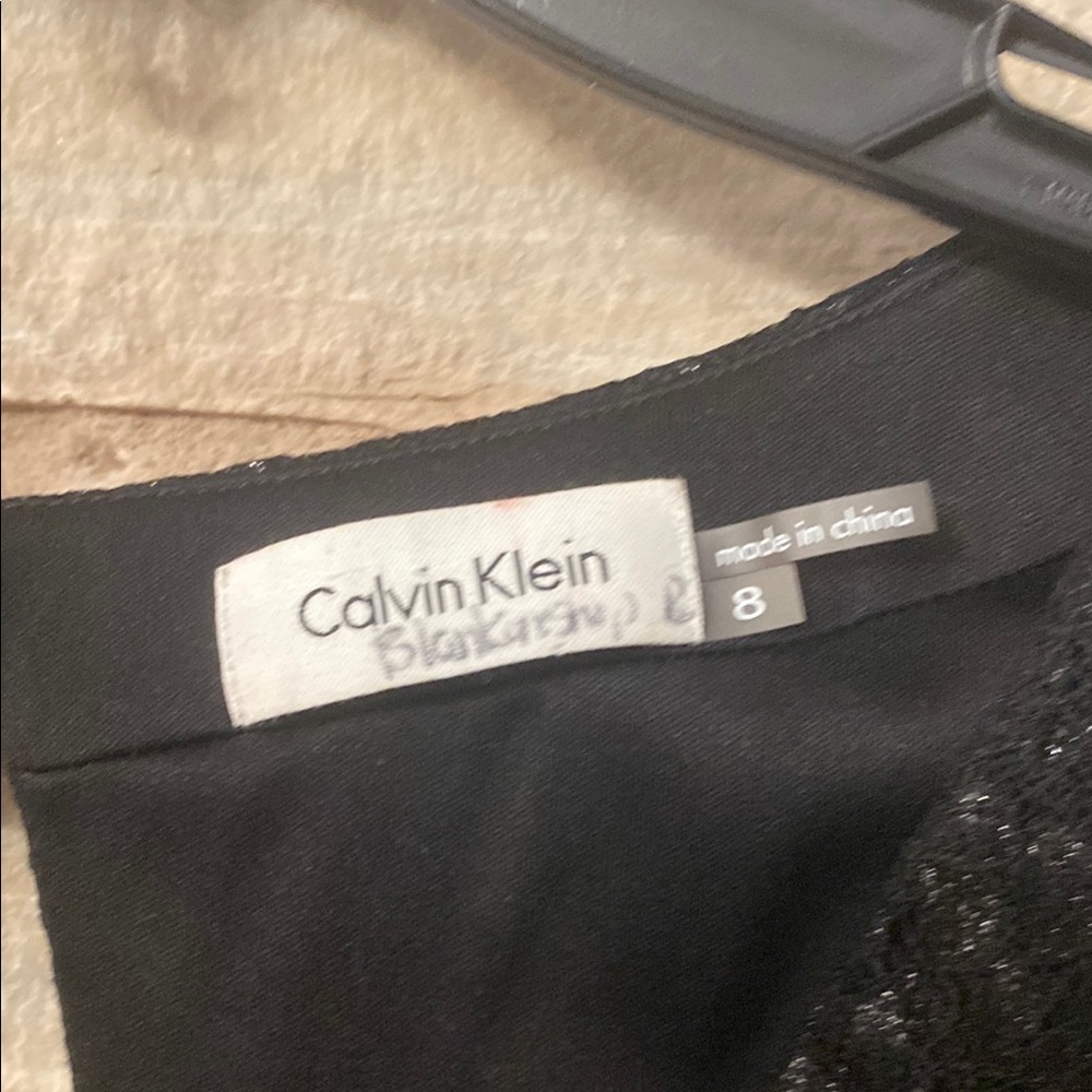Calvin Klein Elegant Black Evening maxi  Dress Size 8 - Picture 3 of 12